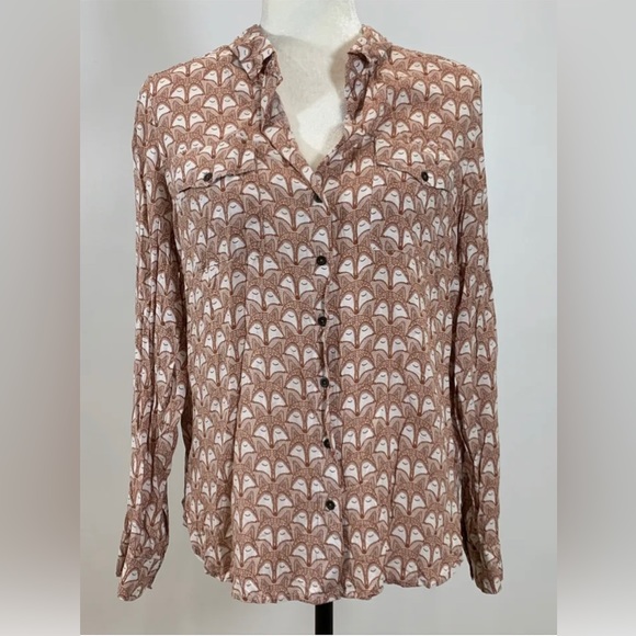 Next Foxes Blouse Women- Size 2us - Picture 1 of 3